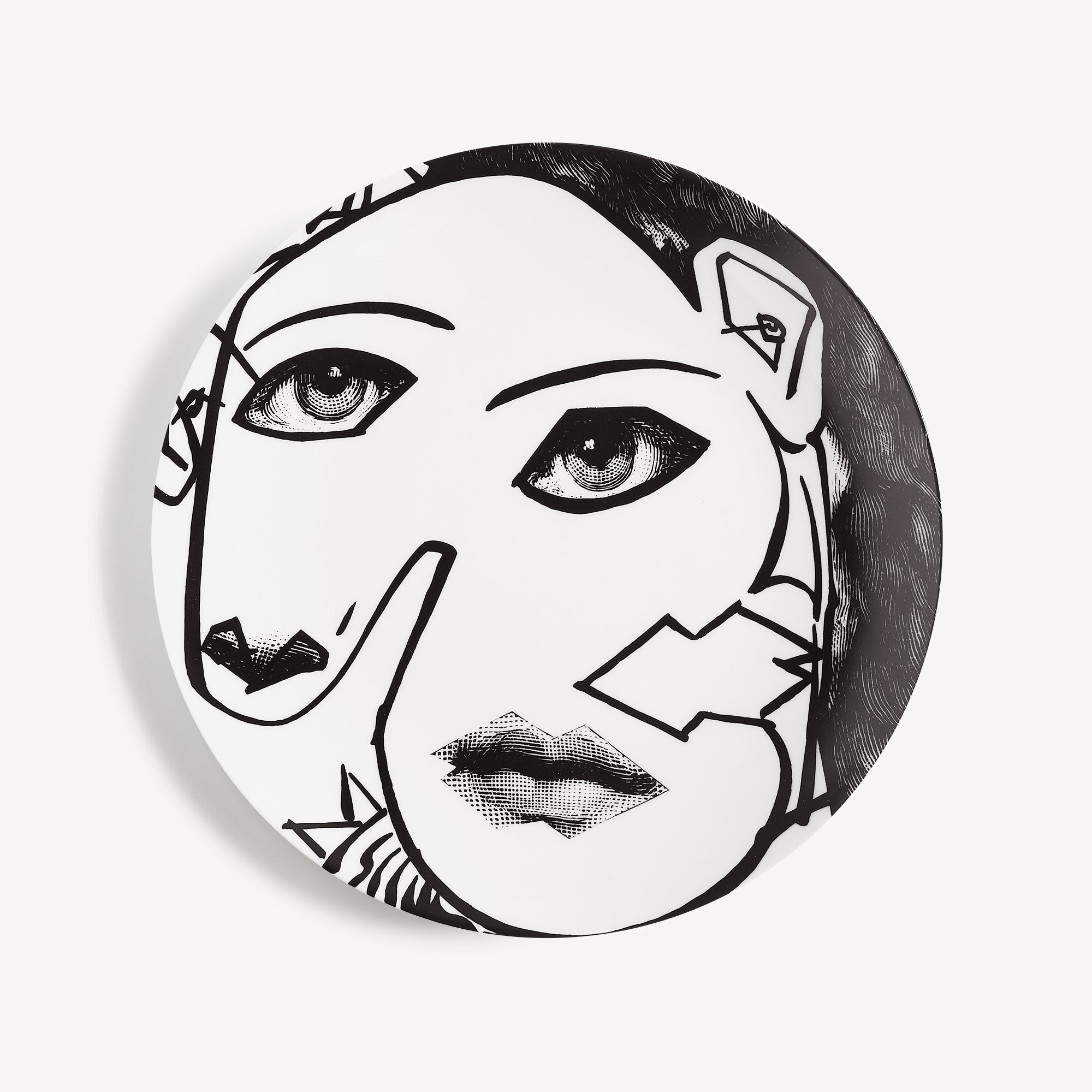 fornasetti-tema-e-variazioni-n-164-wandteller-porzellan-gesicht image 1