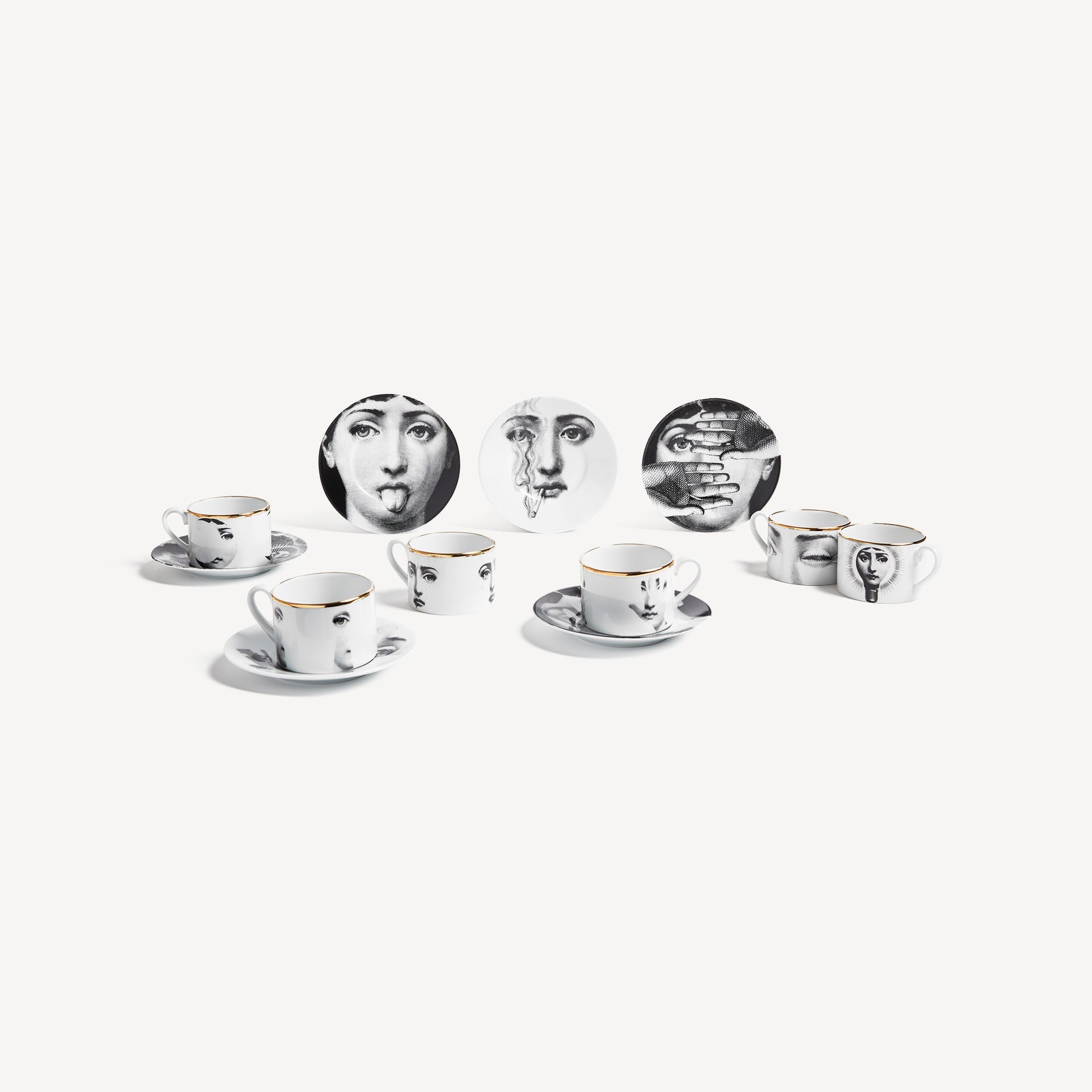fornasetti-tema-e-variazioni-teetassen-6er-set-porzellan-gold image 1
