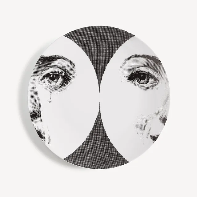 fornasetti-tema-e-variazioni-n-280-wandteller-porzellan-gesicht image 1