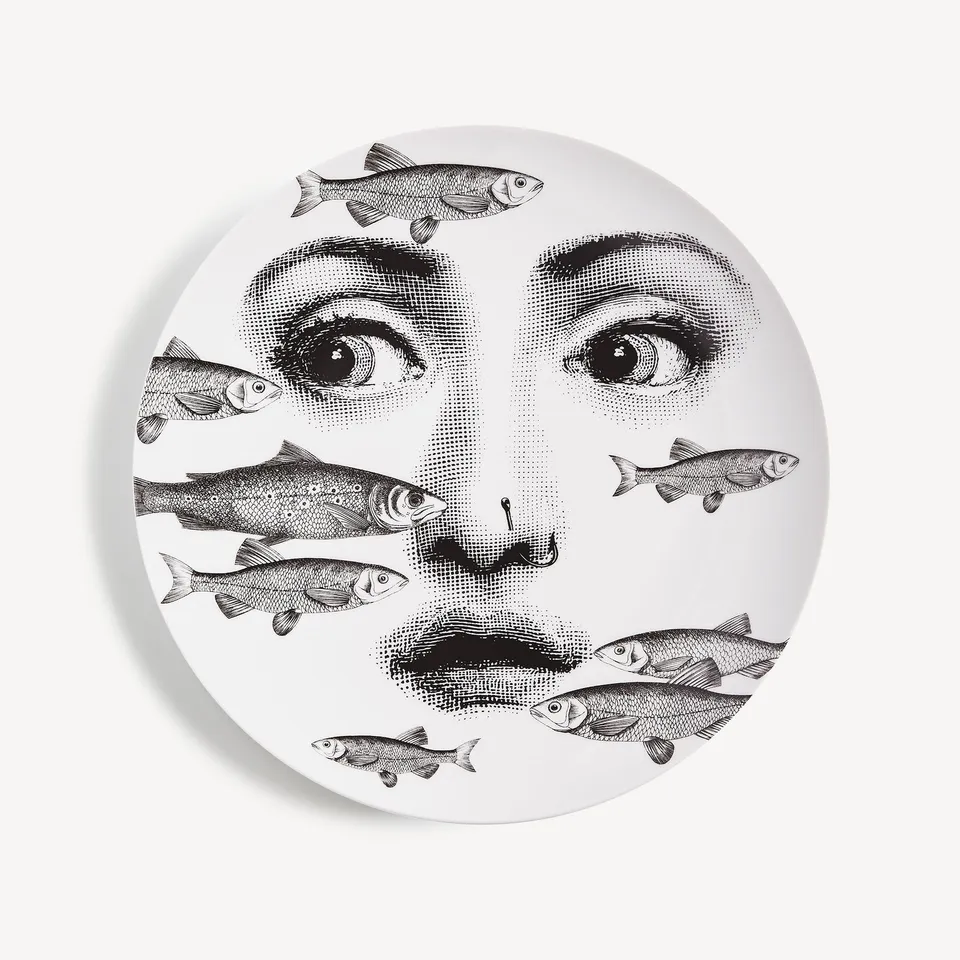 fornasetti-tema-e-variazioni-wandteller-n-392-porzellan-gesicht image 1