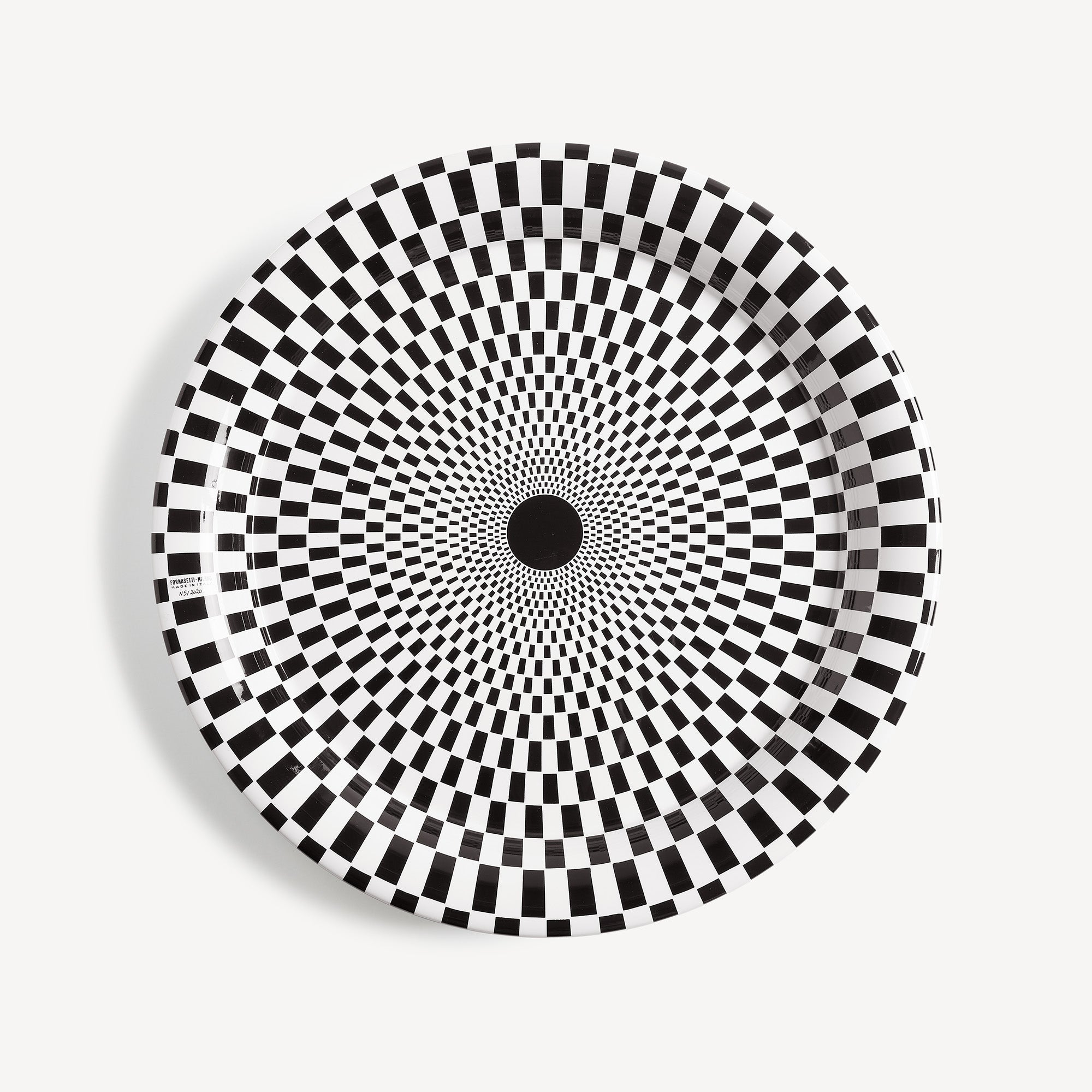 fornasetti-egocentrismo-tablett-rund-spirale-porzellan image 1