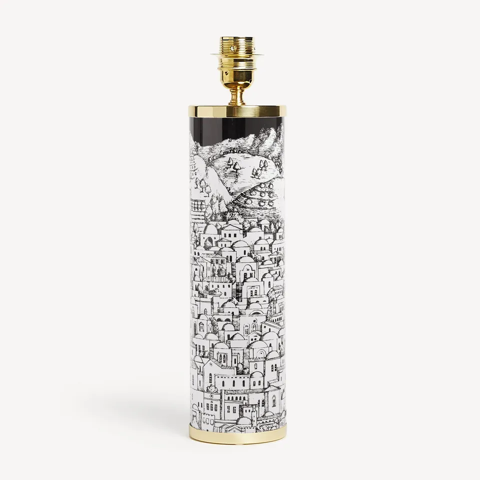 fornasetti-gerusalemme-lampenfu-metall-handbemalt image 1