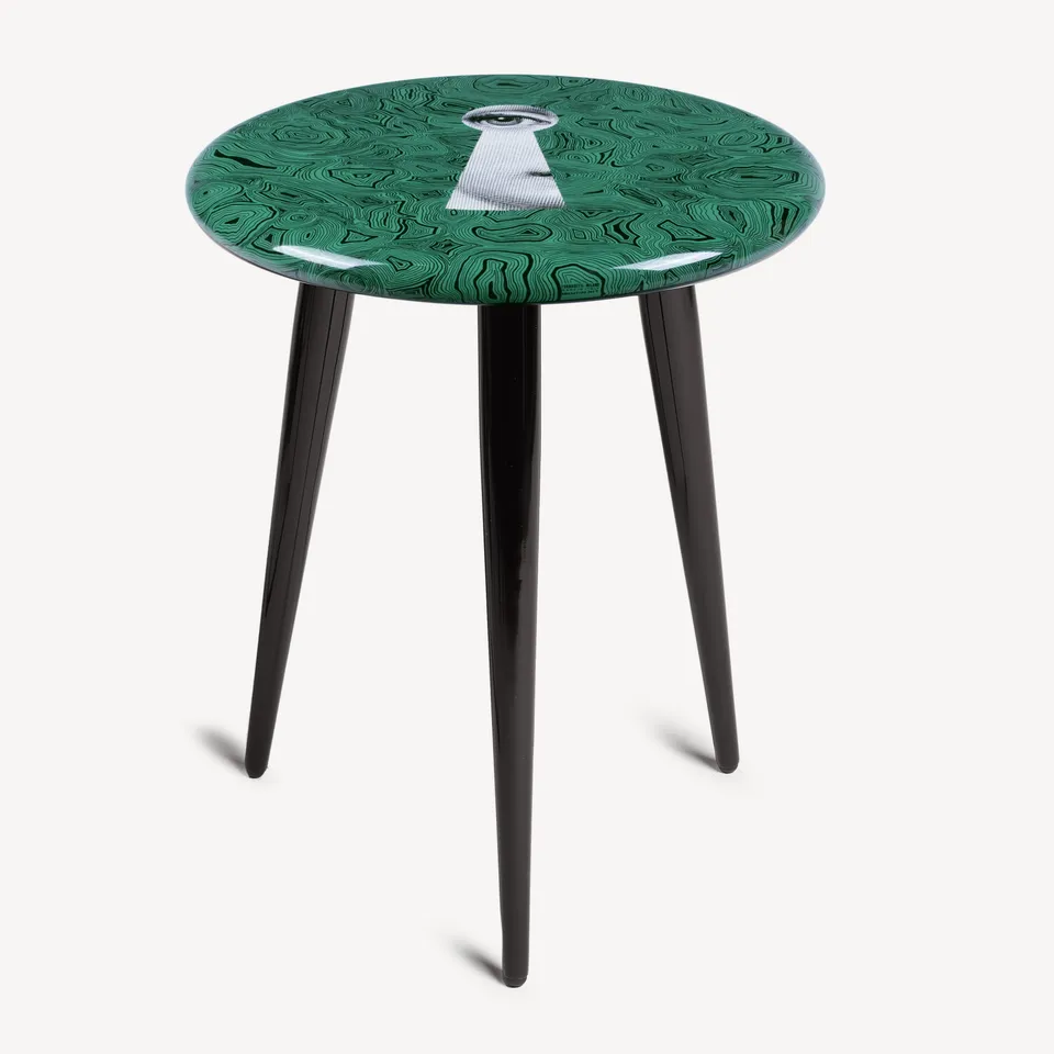 fornasetti-serratura-su-malachite-hocker-holz-gr-n-lackiert image 1