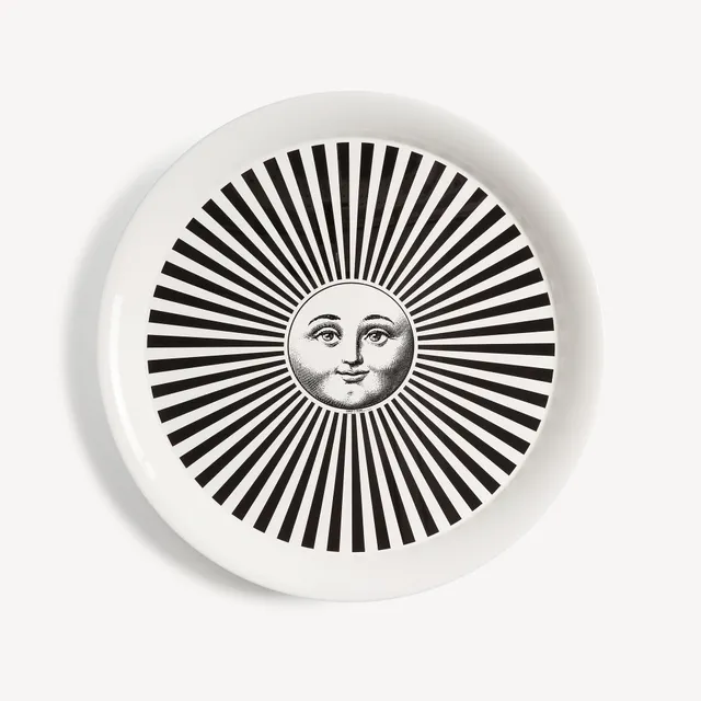 atelier-fornasetti-sole-raggiante-tablett-sonne-rund-mit-gestell image 1