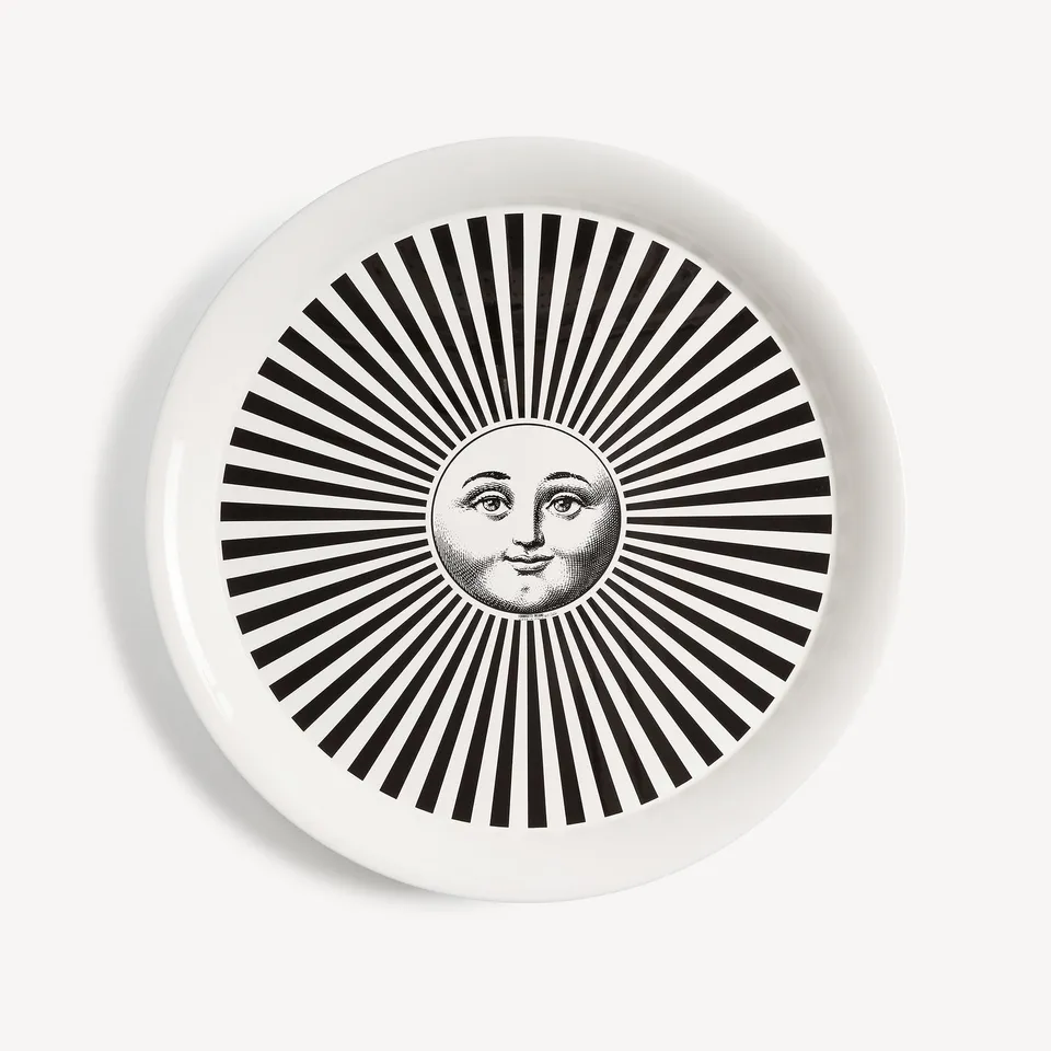 atelier-fornasetti-sole-raggiante-tablett-sonne-rund-mit-gestell image 1