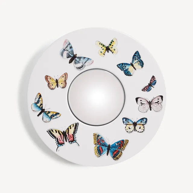 fornasetti-farfalle-spiegel-konvex-holzrahmen-schmetterling image 1