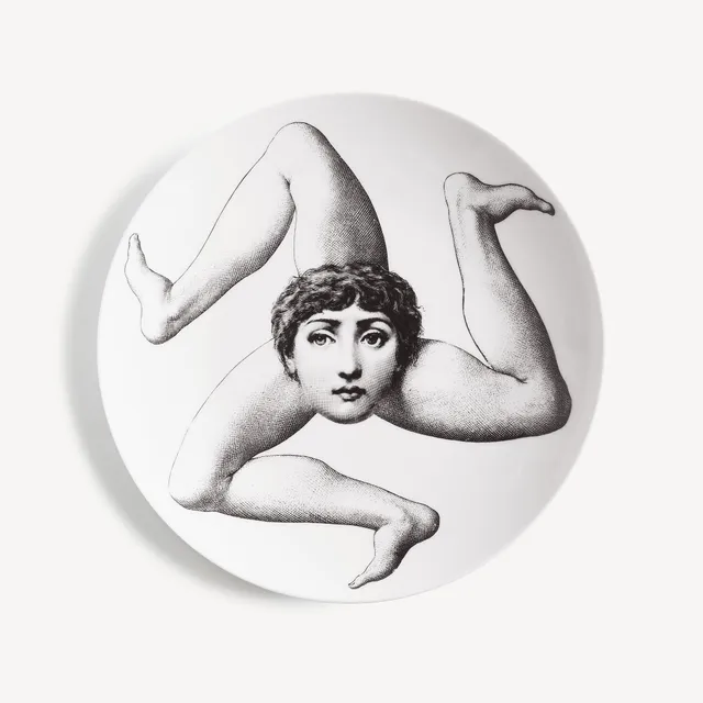 fornasetti-tema-e-variazioni-n-186-wandteller-porzellan-gesicht image 1