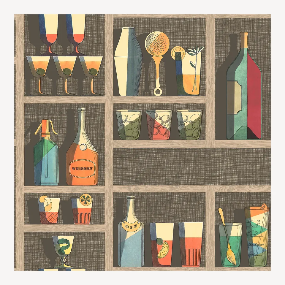 fornasetti-cocktails-tapete-vlies-68-5cm-x-10m-bunt image 1