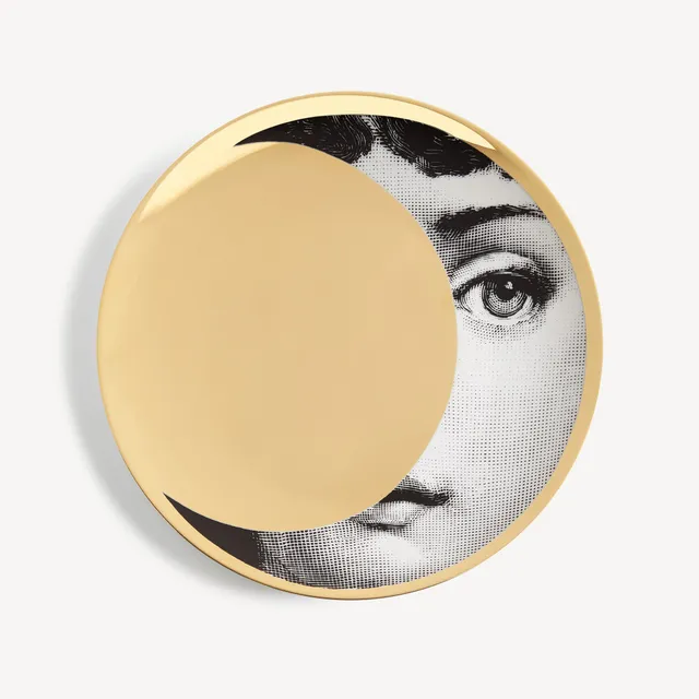 fornasetti-tema-e-variazioni-n-39-wandteller-porzellan-gold image 1