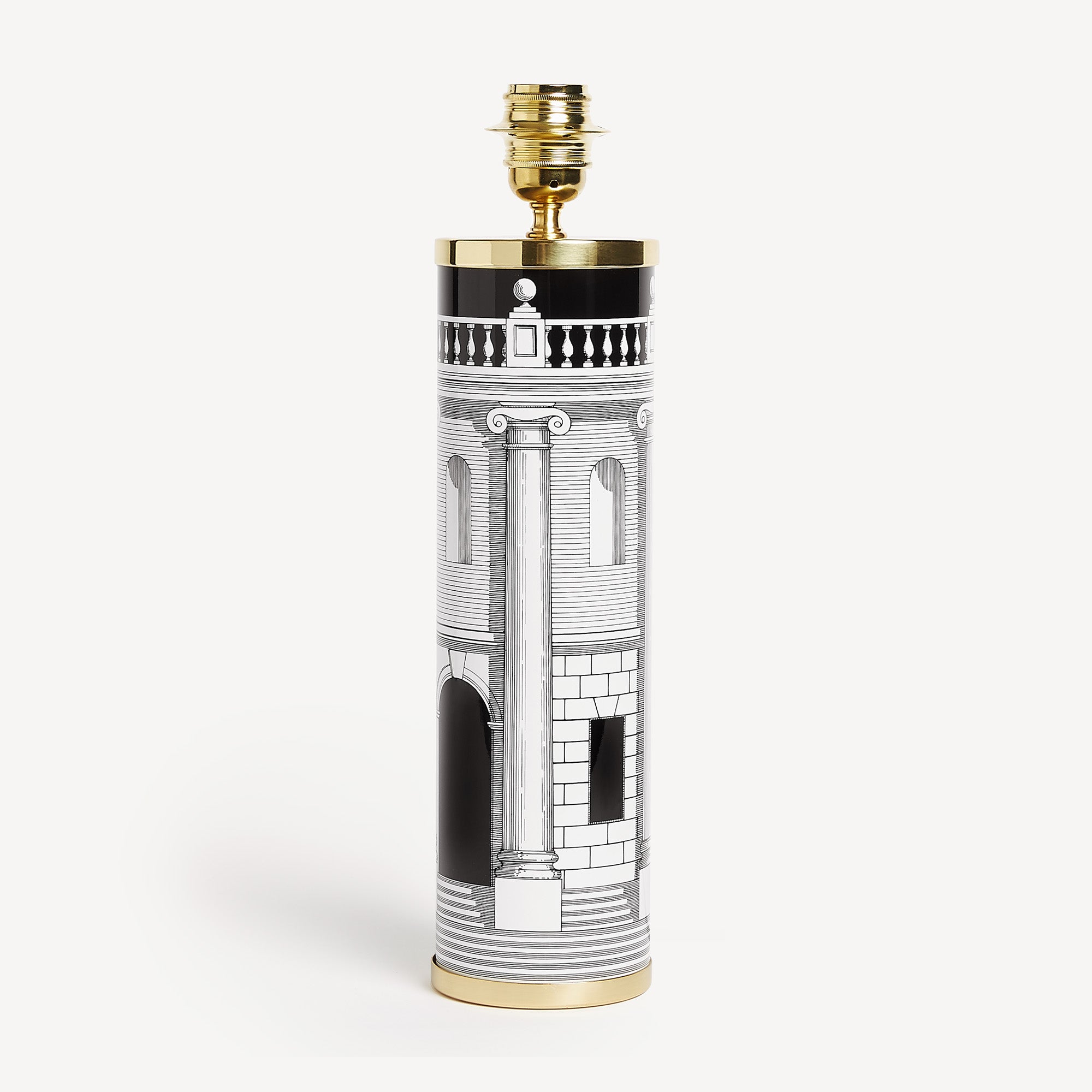 fornasetti-casa-con-colonne-lampenfu-zylinder-metall image 1