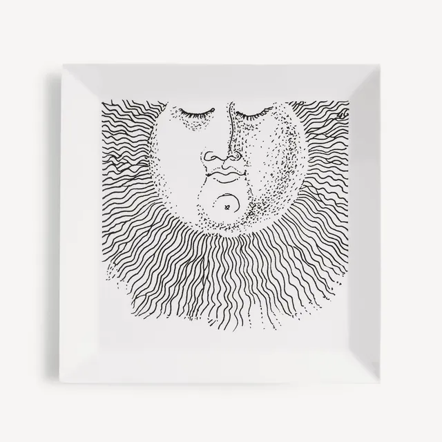 fornasetti-solitario-tablett-porzellan-sonne-handbemalt image 1