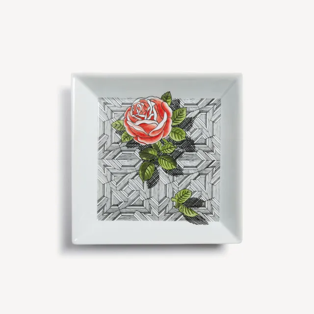 fornasetti-musciarabia-con-rose-schale-eckig-porzellan image 1