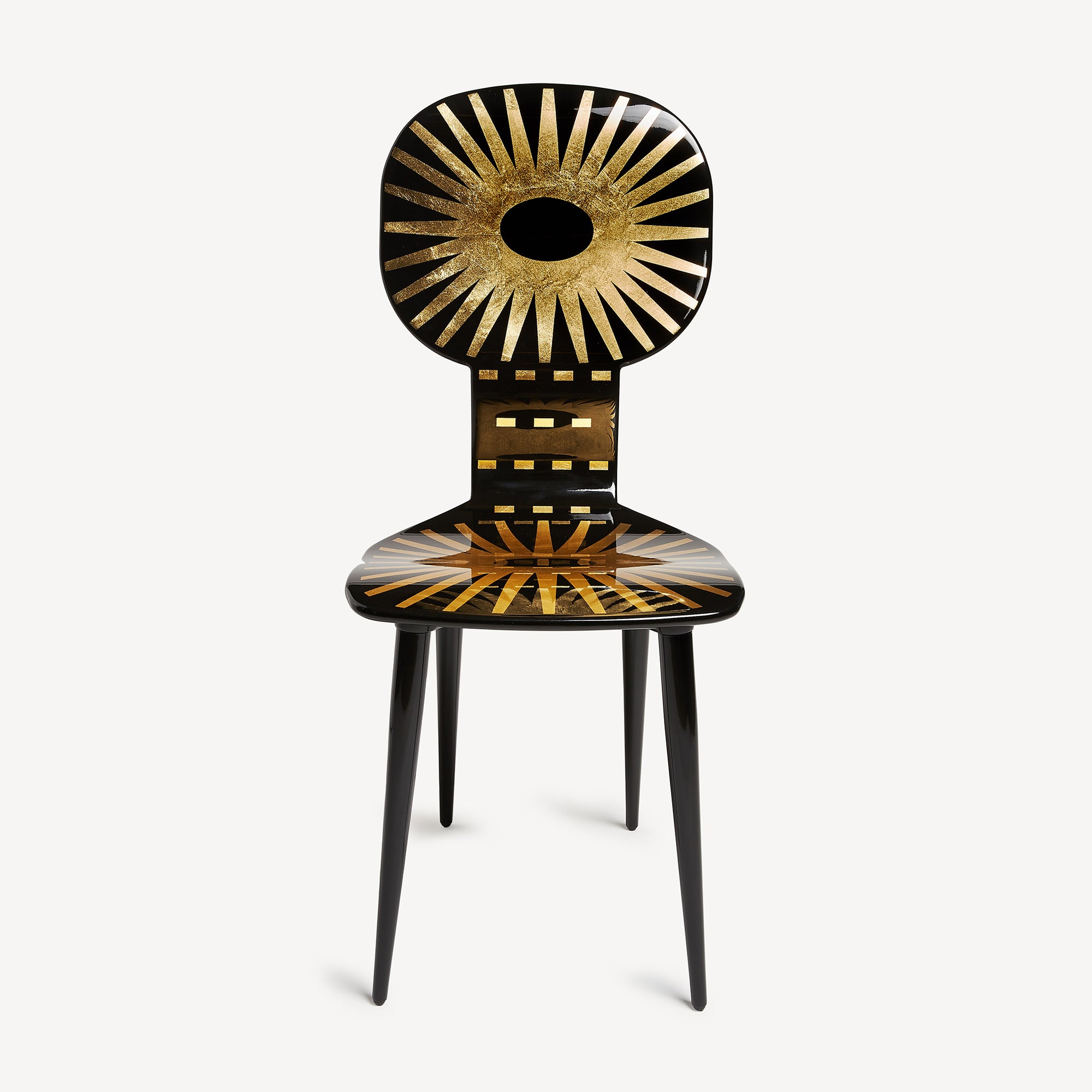 fornasetti-chair-raggiera-stuhl-gold-sonnenstrahlen image 1