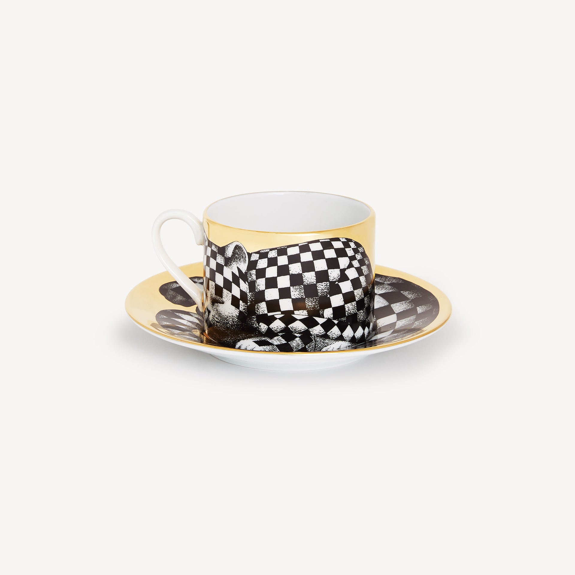 atelier-fornasetti-high-fidelity-quadrettato-teetasse-gold image 1