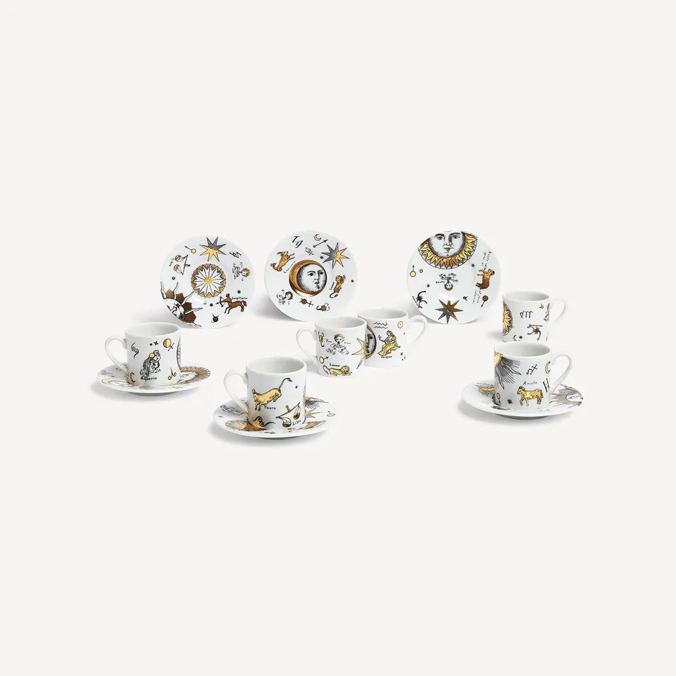 atelier-fornasetti-astronomici-kaffeetassen-6er-set-porzellan image 1