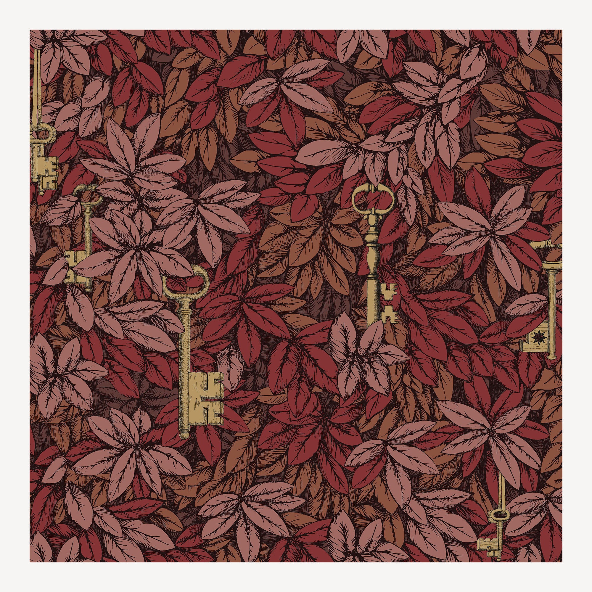 fornasetti-chiavi-segrete-tapete-bl-tter-mit-schl-sseln-10m image 1