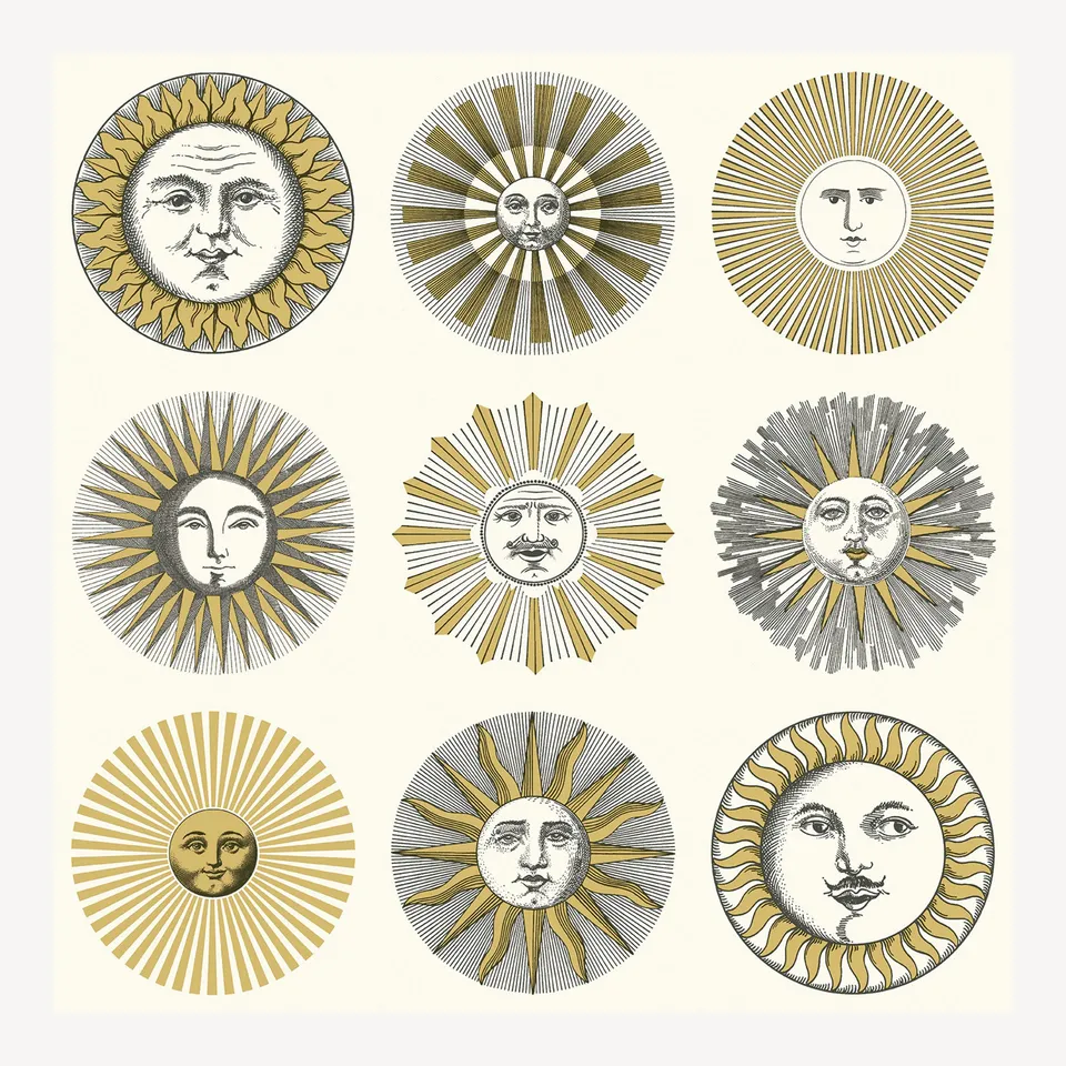 atelier-fornasetti-soli-tapete-10m-sonne-gesicht image 1