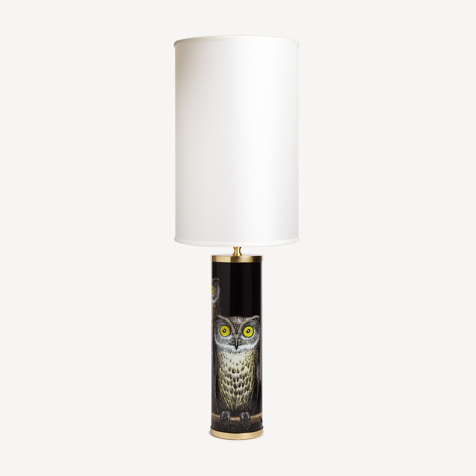 atelier-fornasetti-civette-lampenfu-metall-eule-zylinder image 2