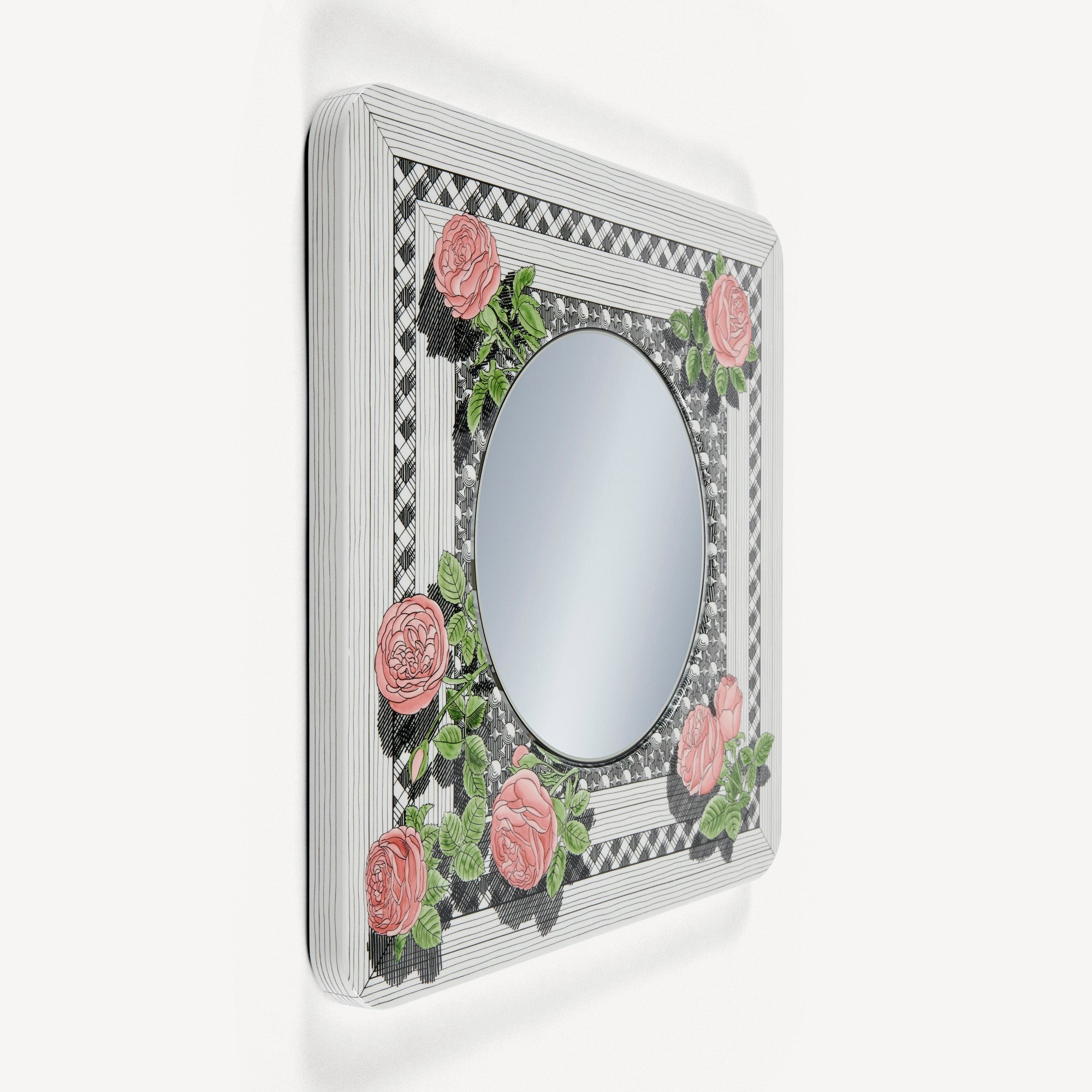 fornasetti-musciarabia-spiegel-rosen-handbemalt-schwarz-wei image 2