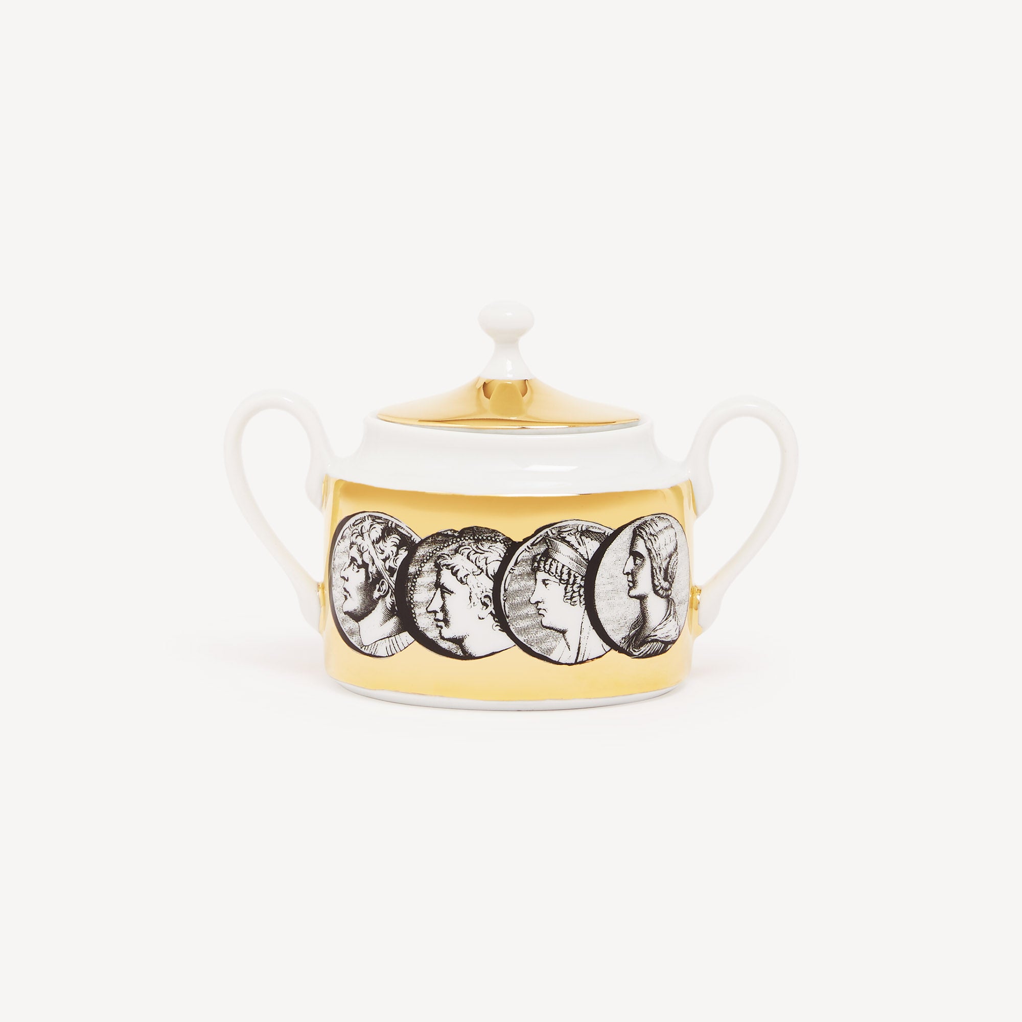 fornasetti-cammei-zuckerdose-porzellan-mit-gold image 2