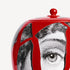 fornasetti-cocci-vase-keramik-schwarz-auf-rot-limitiert image 5