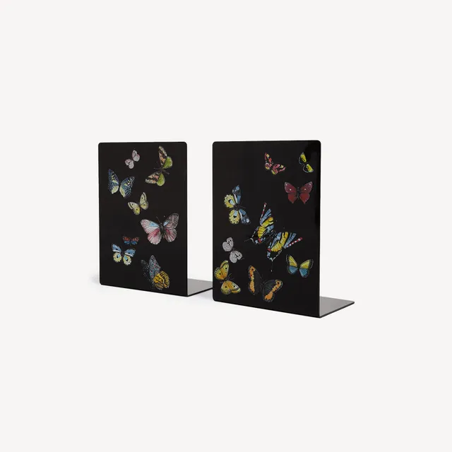 fornasetti-farfalle-buchst-tzen-paar-metall-schmetterling image 1