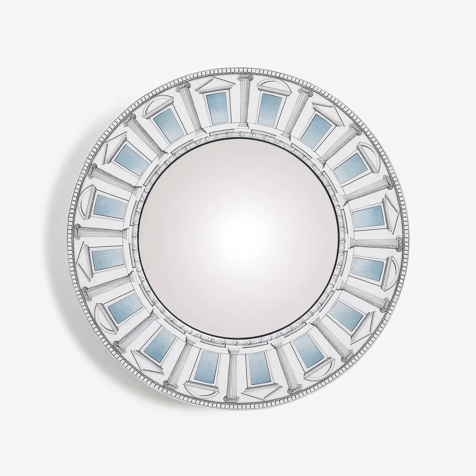 fornasetti-architettura-celeste-spiegel-holz-konvex image 1