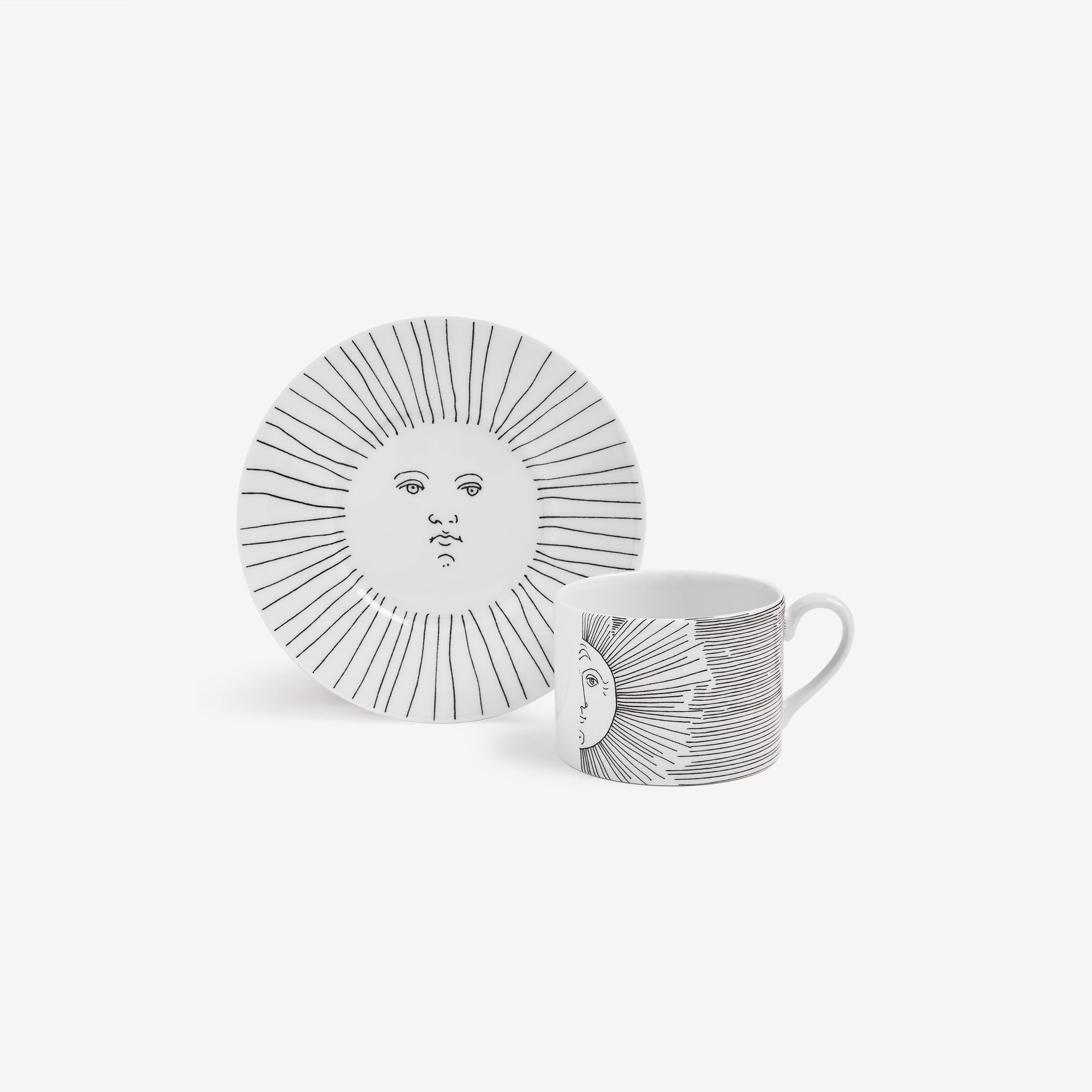 atelier-fornasetti-solitario-teetasse-porzellan-sonnenmotiv image 1
