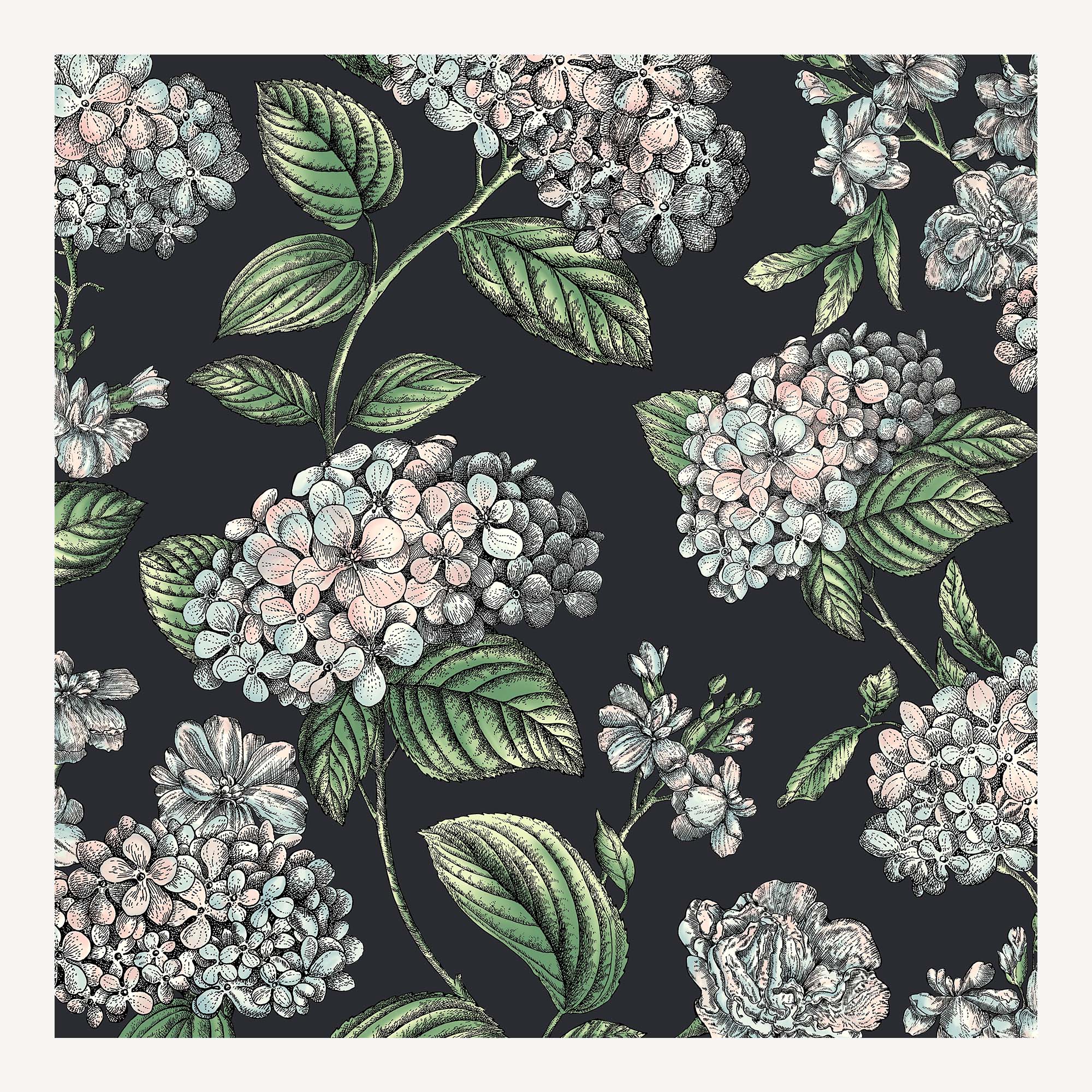 atelier-fornasetti-ramo-di-ortensia-tapete-hortensie-5 image 1
