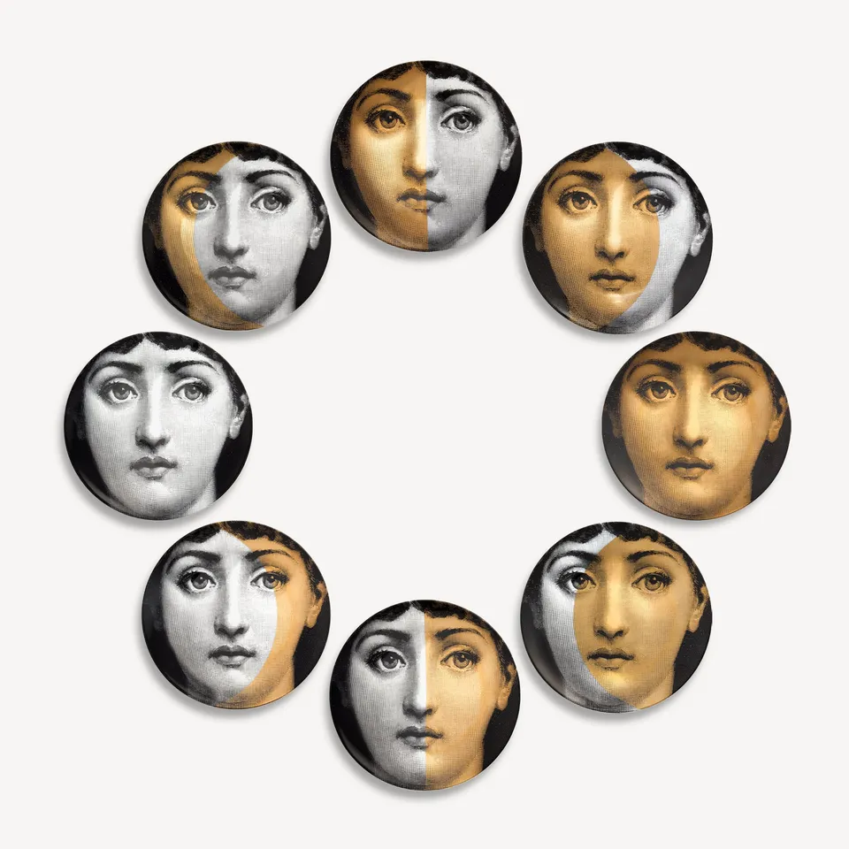 atelier-fornasetti-teller-set-fasi-lunari-8-porzellanteller image 1