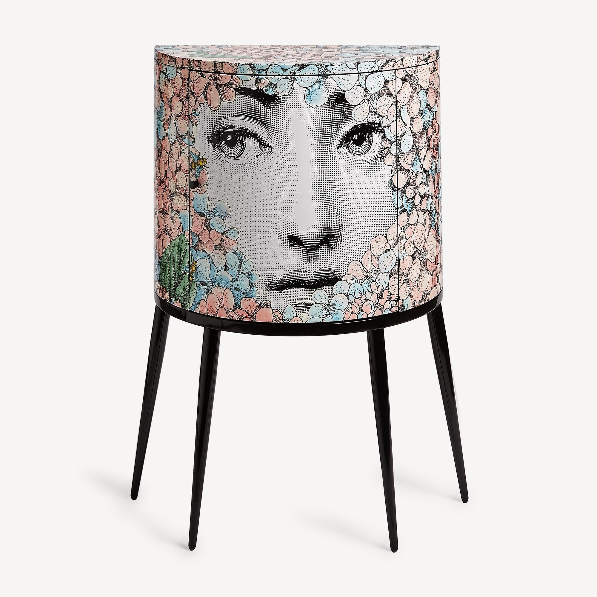fornasetti-ortensia-konsole-holz-lackiert-gesicht image 1