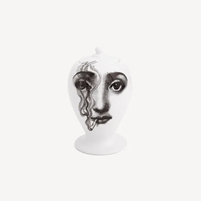fornasetti-il-fumo-fa-male-vase-keramik-gesicht image 1