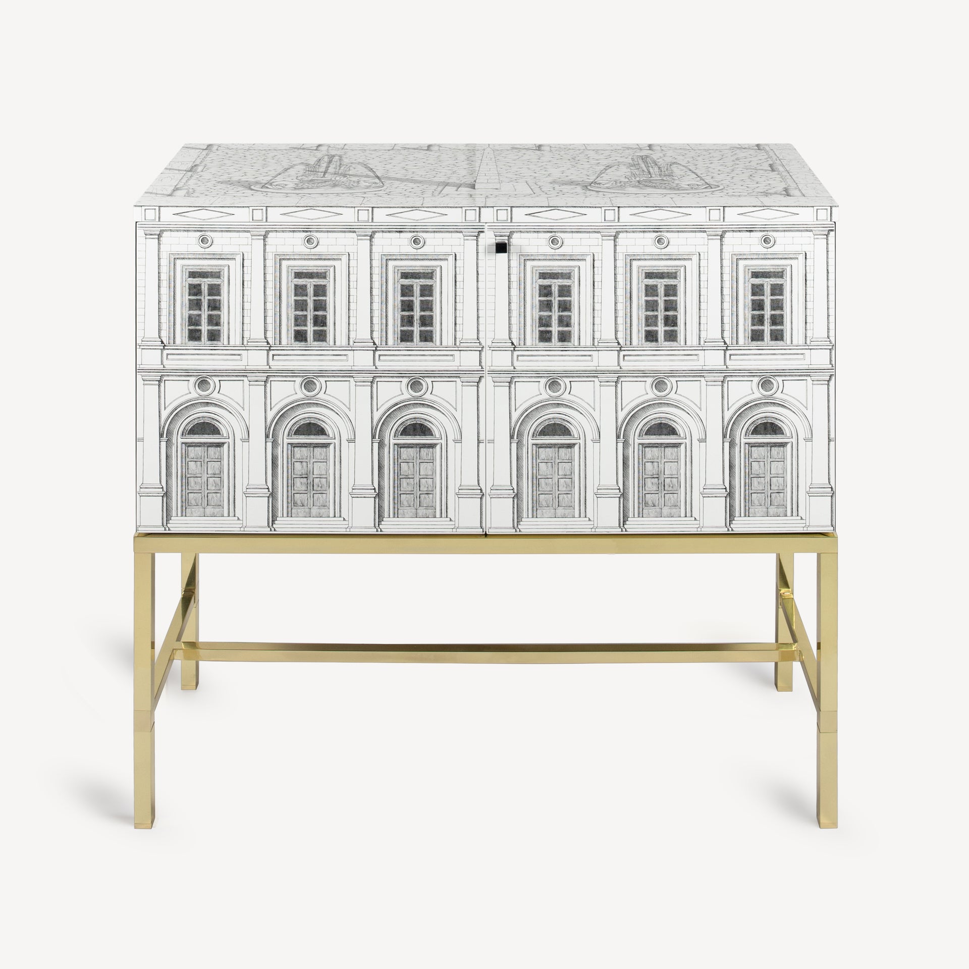 fornasetti-architettura-sideboard-holz-handlackiert image 1