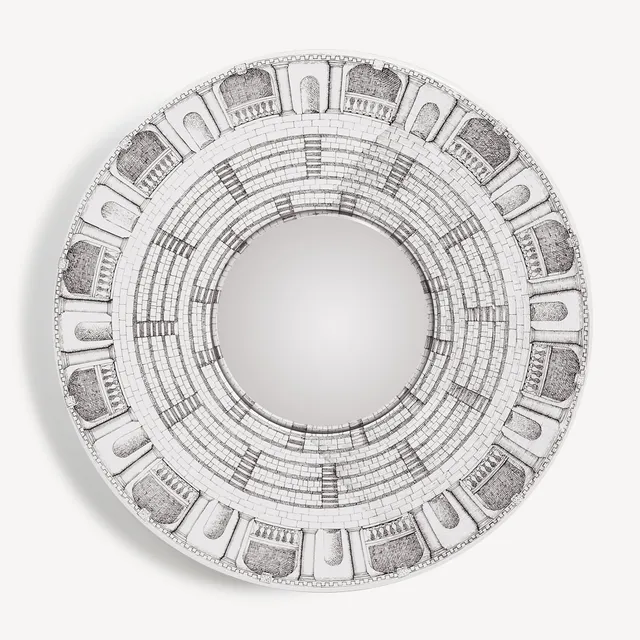 fornasetti-architettura-spiegel-konvex-holzrahmen-2 image 1