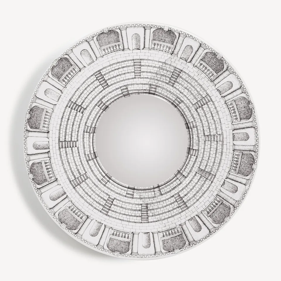 fornasetti-architettura-spiegel-konvex-holzrahmen-2 image 1