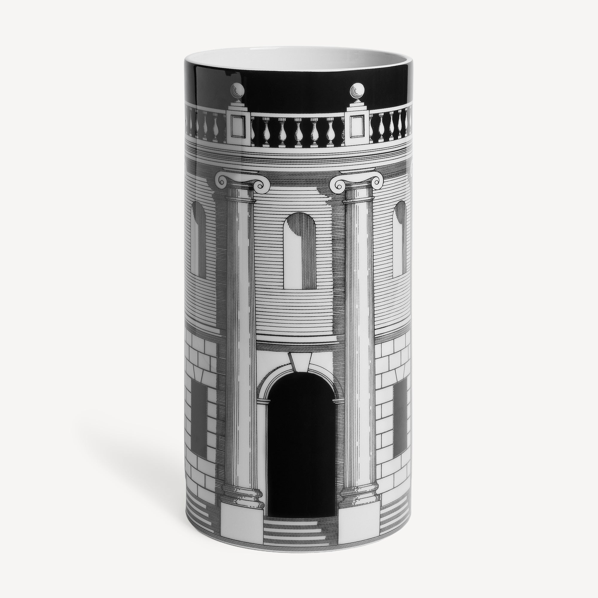 fornasetti-casa-con-colonne-medium-cylindrical-vase-blumenvase-s-ulen image 1
