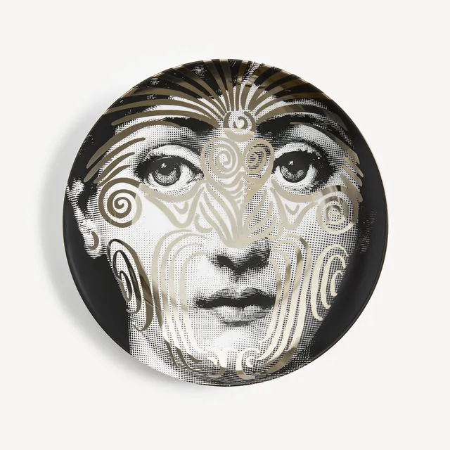 fornasetti-tema-e-variazioni-wandteller-nr-9-porzellan-platin image 1