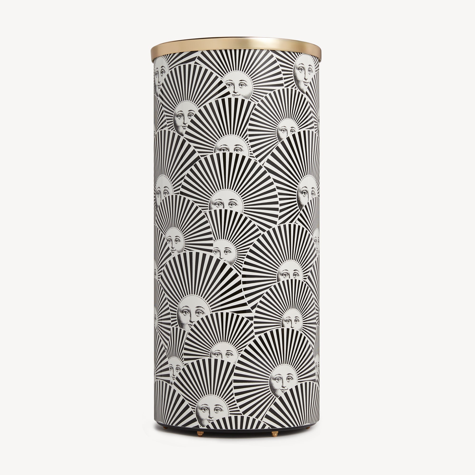 fornasetti-soli-a-ventaglio-schirmst-nder-schwarz-wei-messing image 1